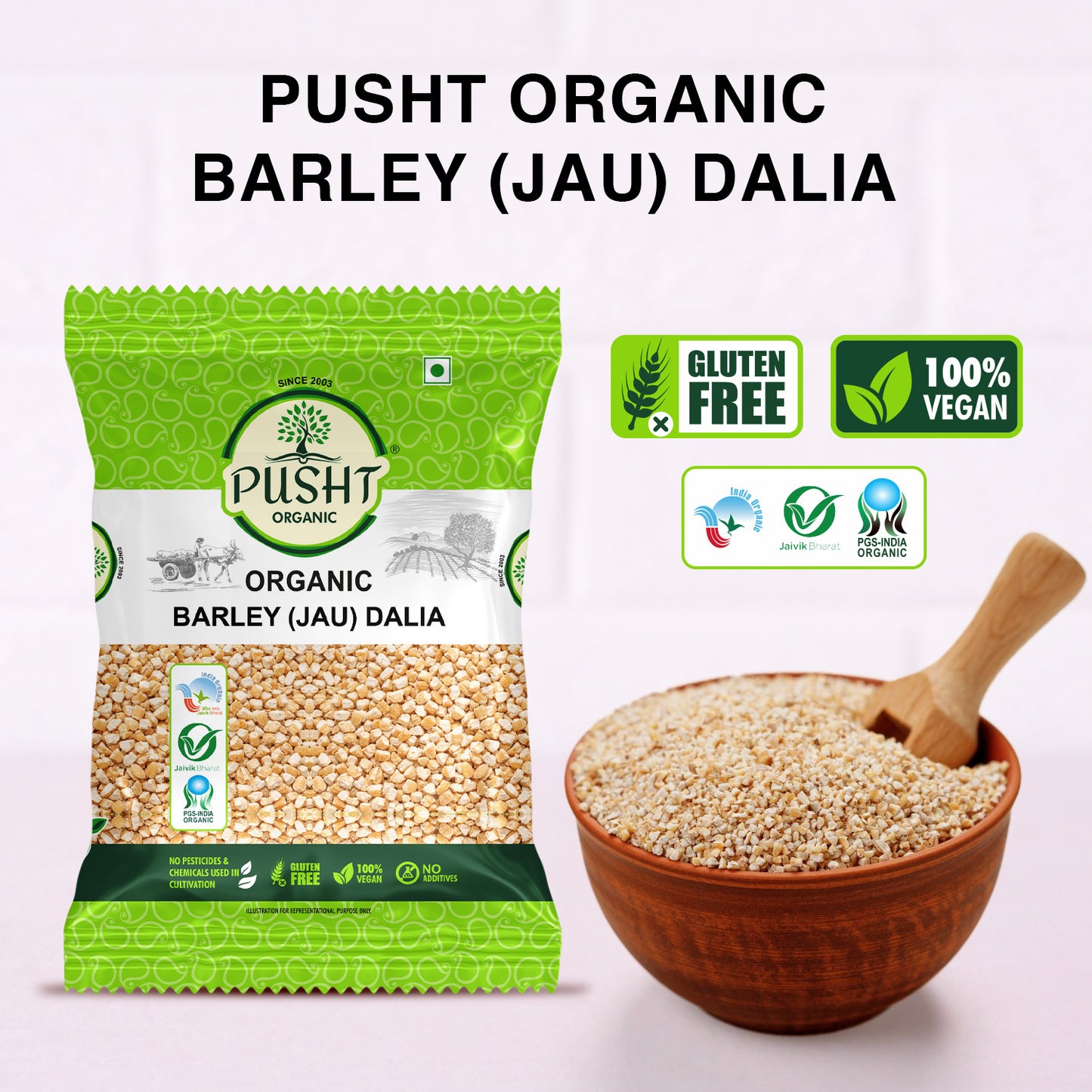 Pusht Organic Barley (jau) Dalia