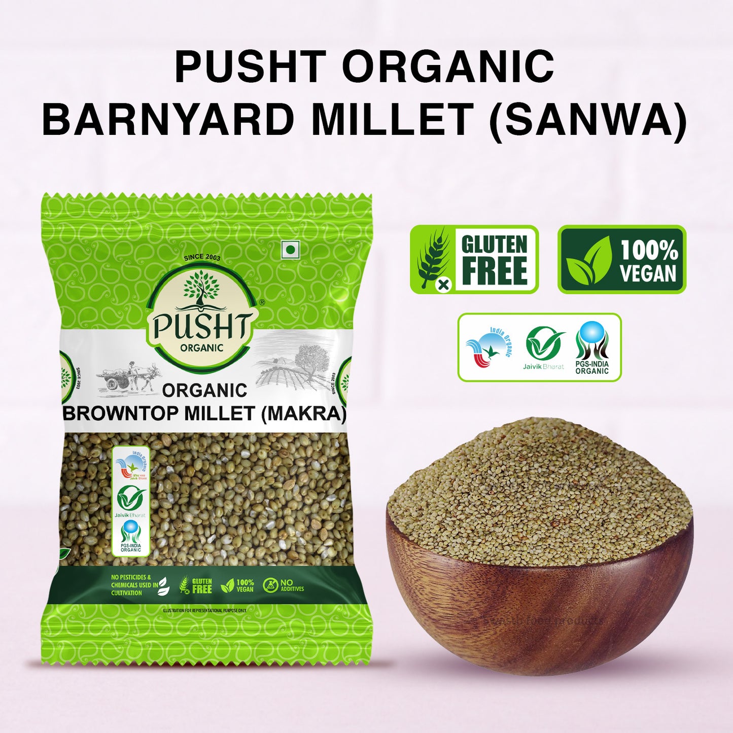 Pusht Organic BrownTop millet