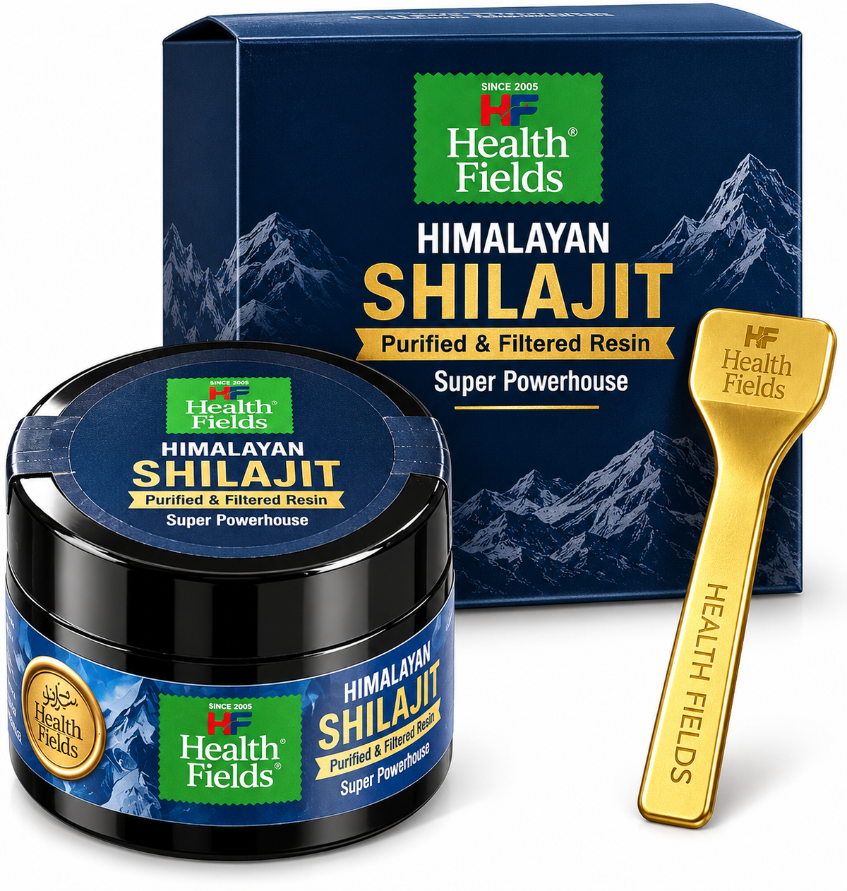 Healthfields Himalayan Shilajit Resin – Purified & Filtered | 20g