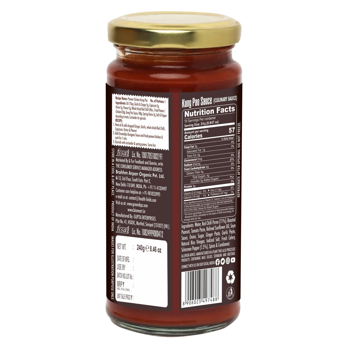 Greendipz Kungpau Sauce 240 Gm