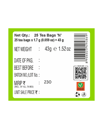 HealthFields wellness Slimcut Green Tea | 25 Tea Bags