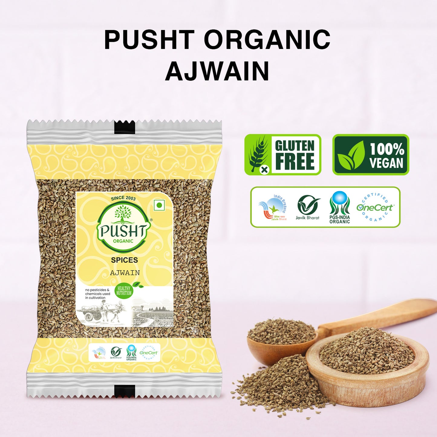 Pusht Organic Ajwain