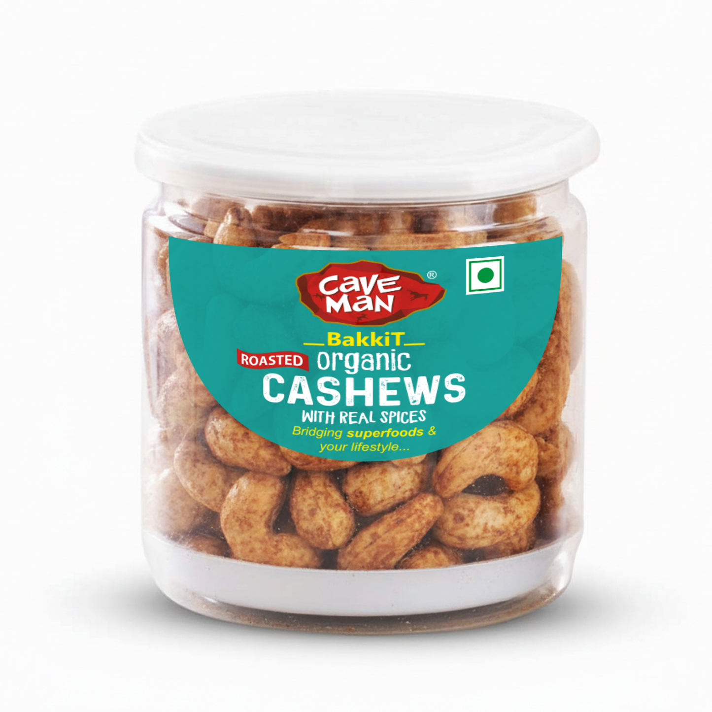 CaveMan Organic Roasted Cashews 200gm
