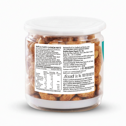 CaveMan Organic Roasted Cashews 200gm