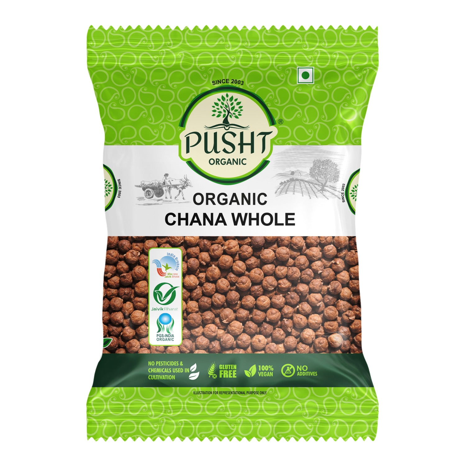 Pusht Organic Chana Whole – Biomart