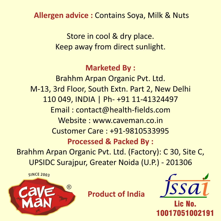 Organic Caveman Millet Cookies Marketed By