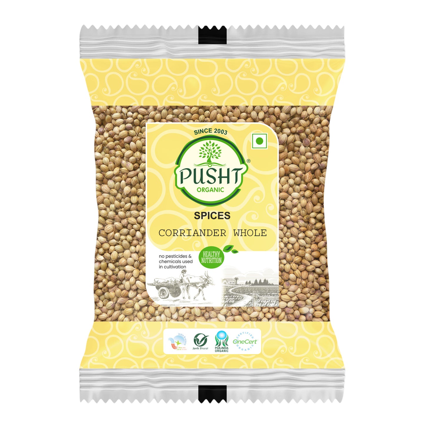 Pusht Organic Coriander Whole