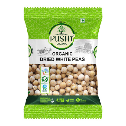 Pusht Organic White Dried Peas