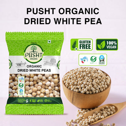 Pusht Organic White Dried Peas