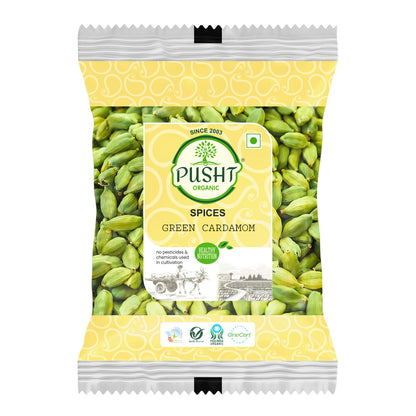 Pusht Organic Green Cardamom 50g