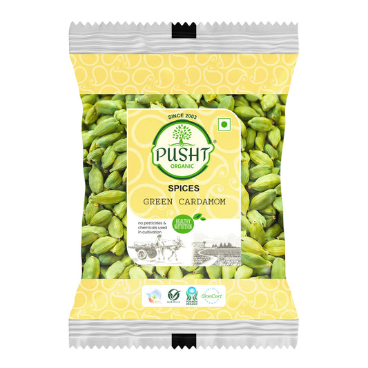 Pusht Organic Green Cardamom 50g