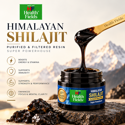 Healthfields Himalayan Shilajit Resin – Purified & Filtered | 20g