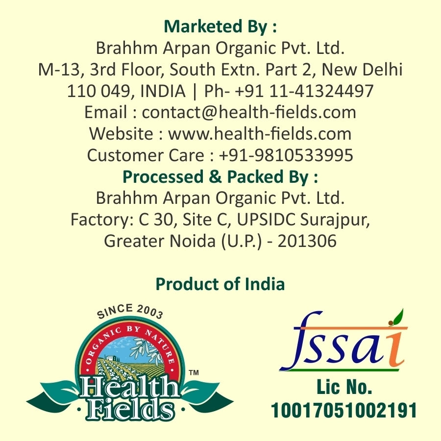 marketed by brahhm arpan organic pvt. ltd.