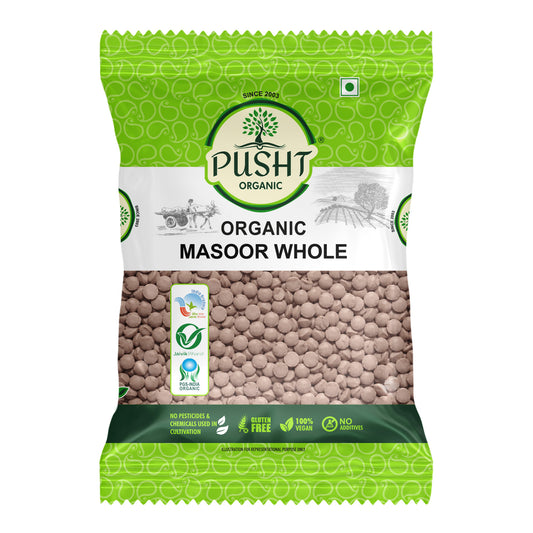 Pusht Organic Masoor whole