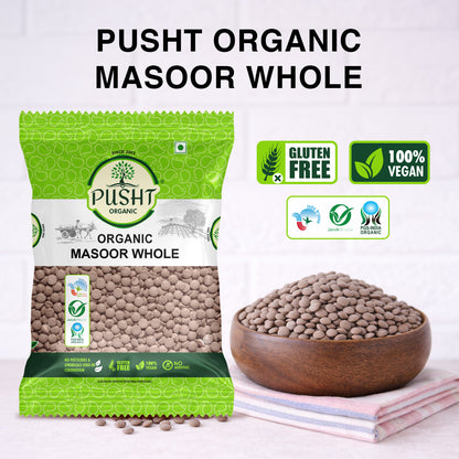 Pusht Organic Masoor whole