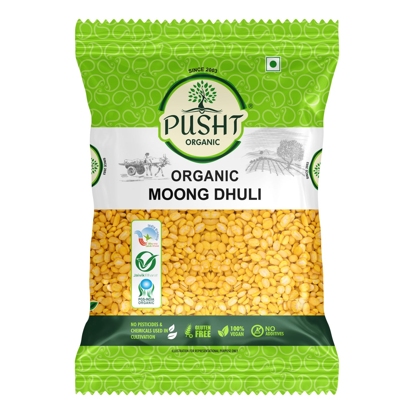 Pusht Organic Moong Dhuli Dal
