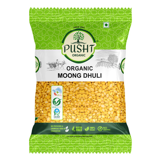 Pusht Organic Moong Dhuli
