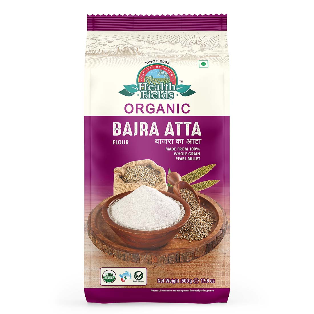 health fields organic bajra atta