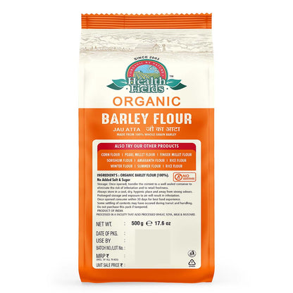 Health Fields Organic Barley Atta 500 gm | Barley Flour