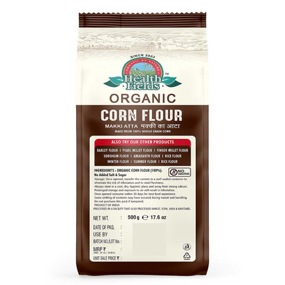 Health Fields Organic Corn Atta 500 Gm | Corn Flour