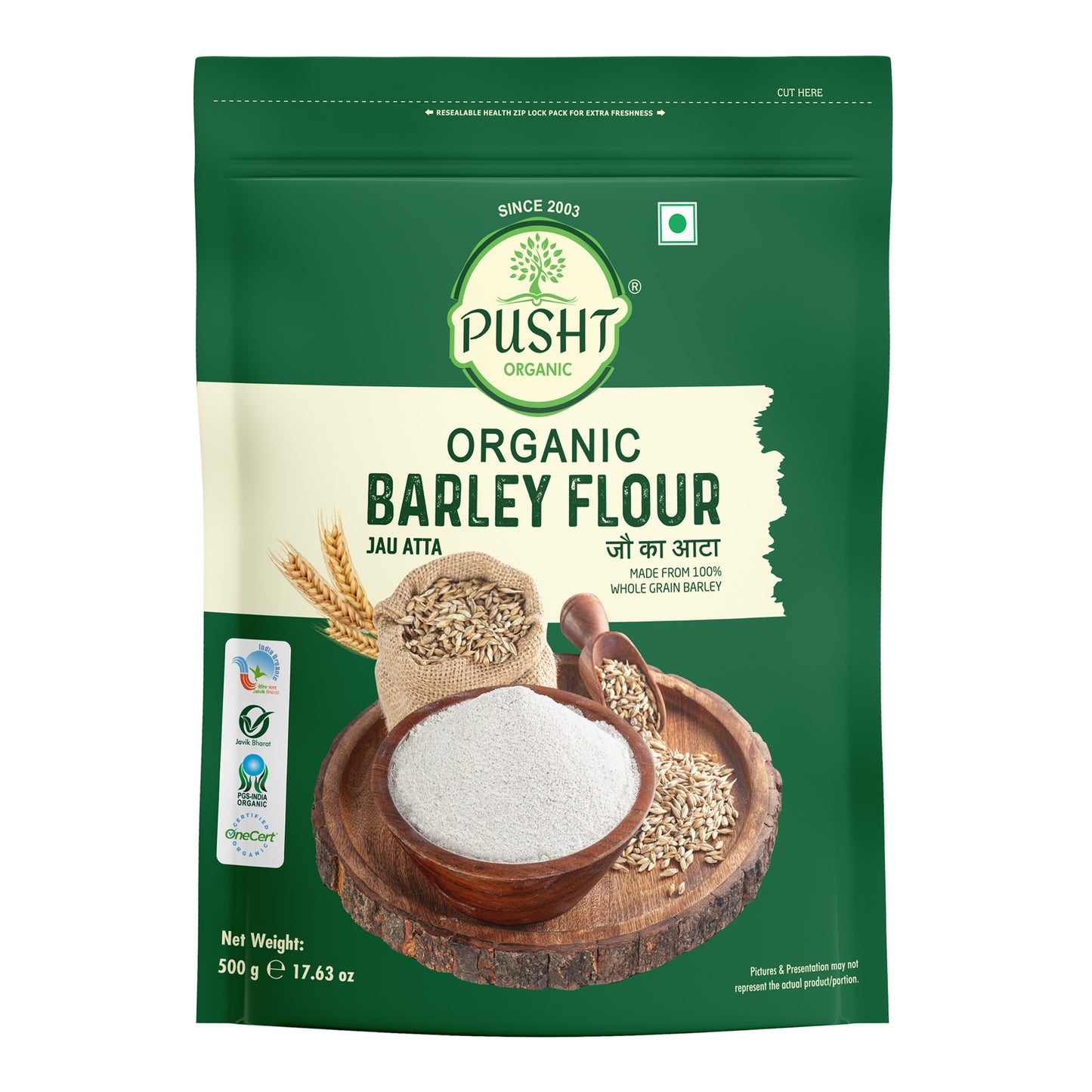 Pusht Organic Barley Flour 500gm