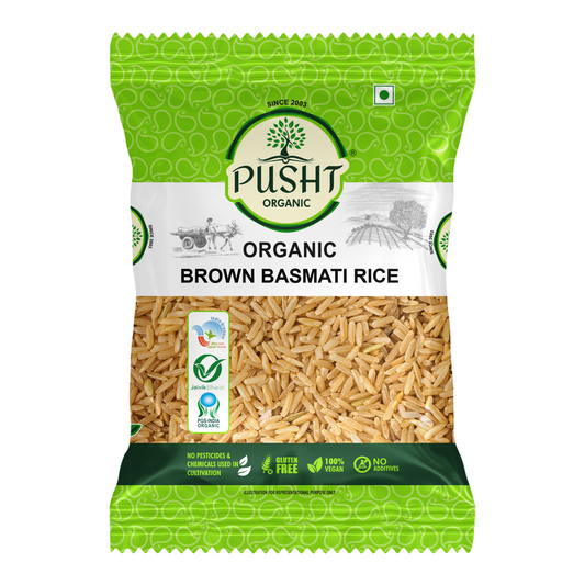 Pusht Organic Brown Basmati Rice