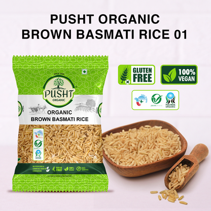 Pusht Organic Brown Basmati Rice