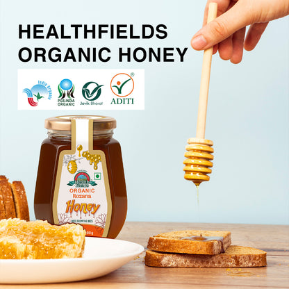 Health Fields Organic Rozana Honey - 500G