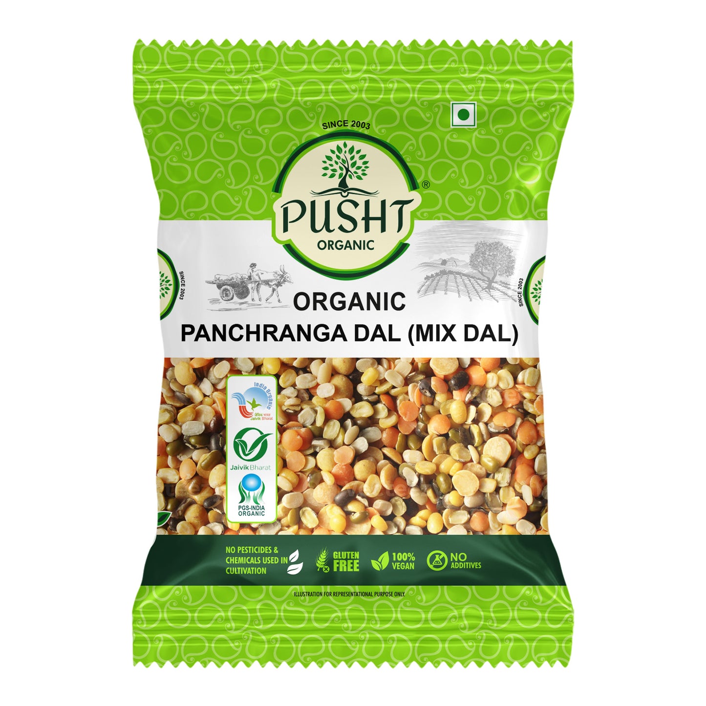 Pusht Organic Panchranga Dal (Mix Dal)