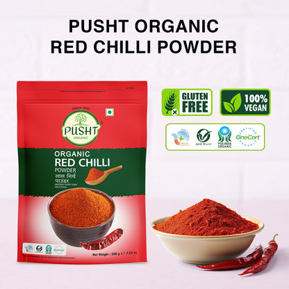 Pusht Organic Red Chilli Powder