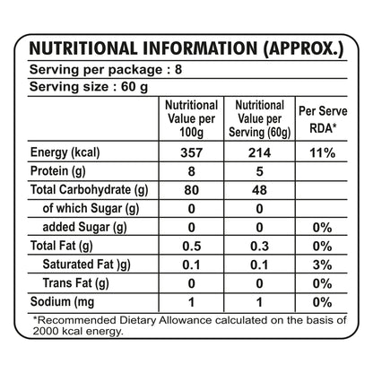 Pusht Organic Rice Flour (Chawal Ka Atta) 500Gm, 1500Gm Pack Of 3