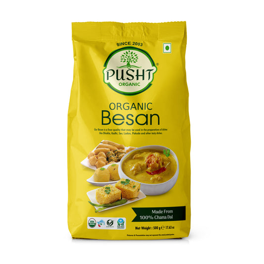 Pusht Organic Besan 500gm