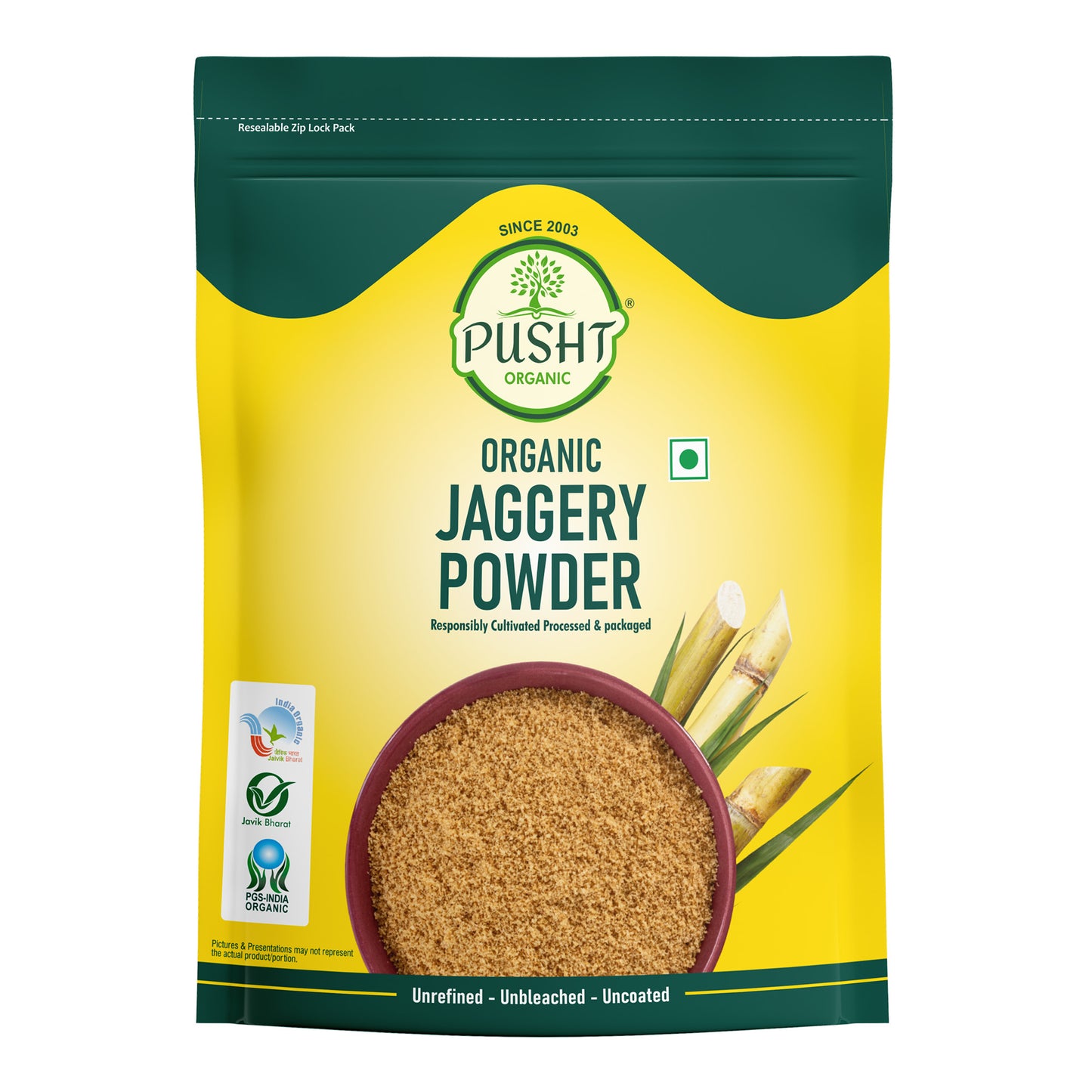 Pusht Organic Jaggery Powder 500gm