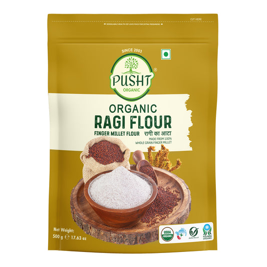 Pusht Organic Ragi Flour 500gm
