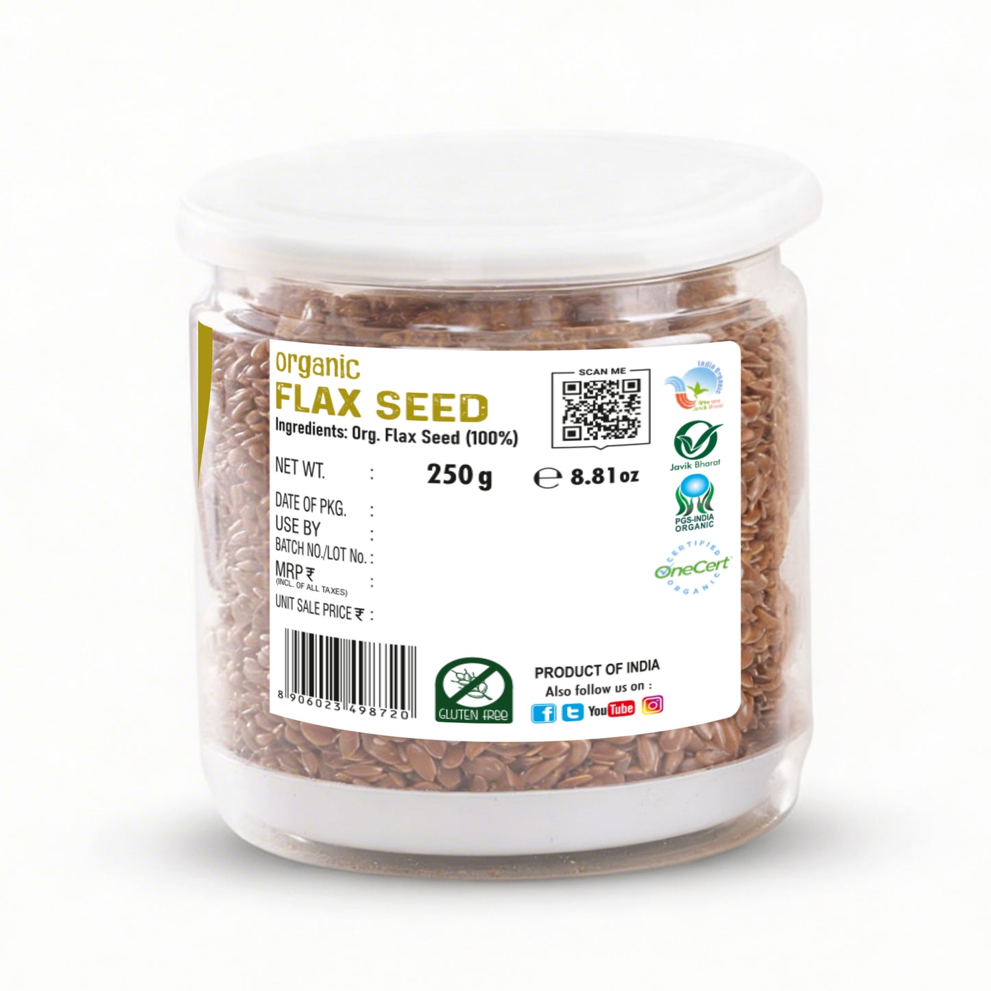 Pusht Organic Flax Seed 250 gm