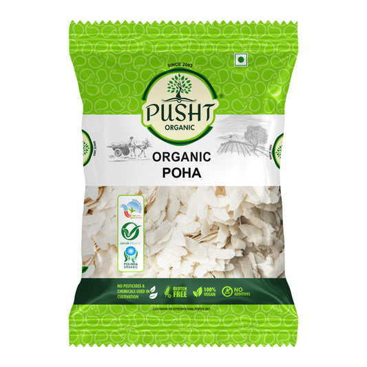 Pusht Organic Poha 500gm