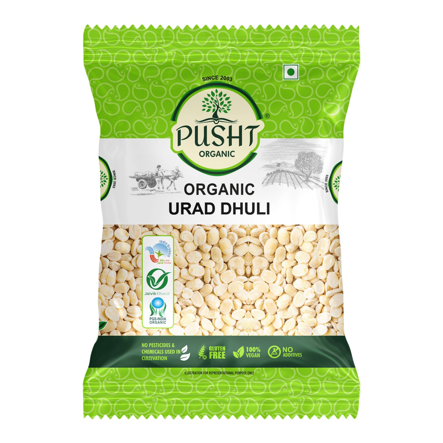 Pusht Organic Urad Dhuli