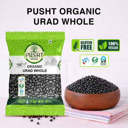 Pusht Organic Urad Whole Dal