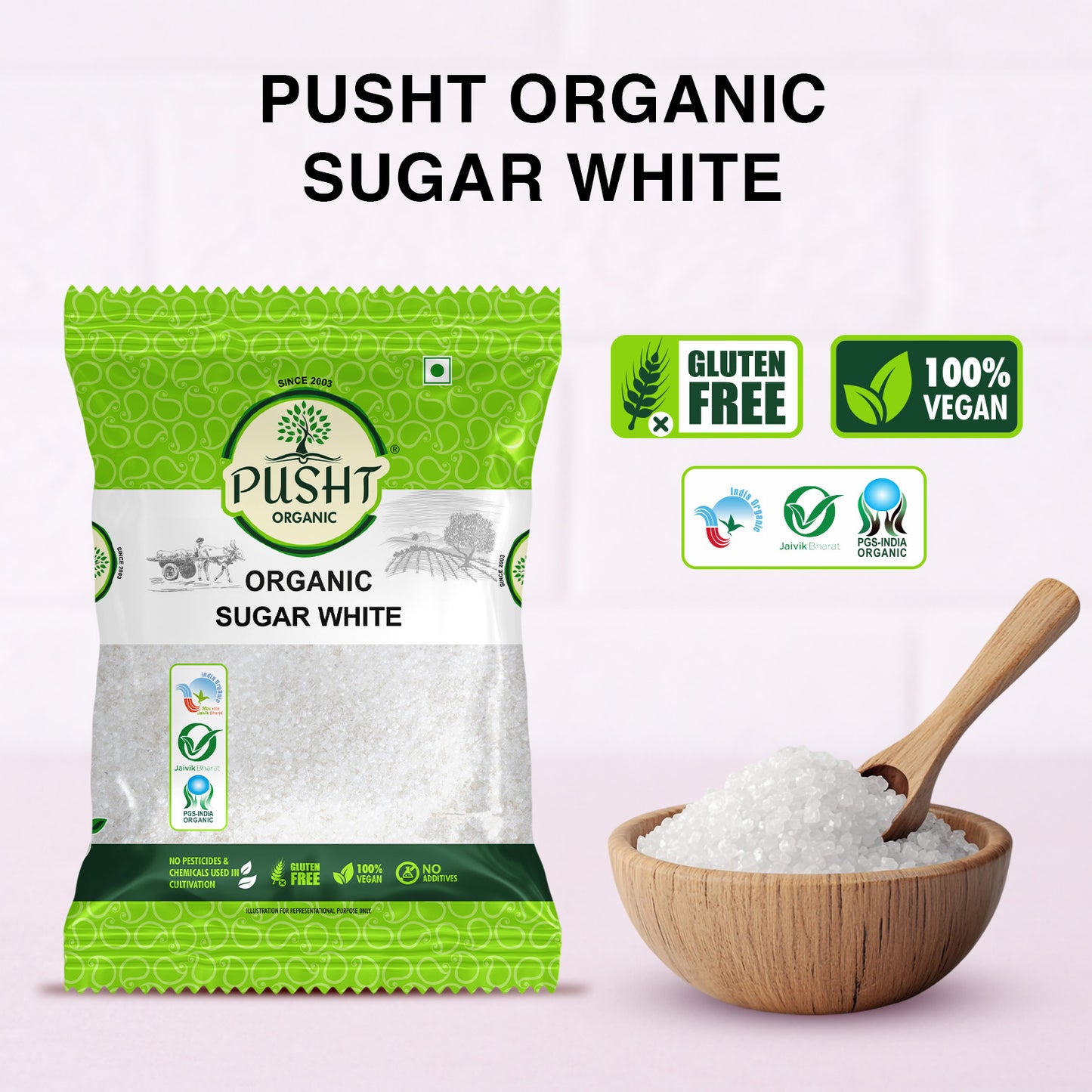 Pusht Organic White Sugar