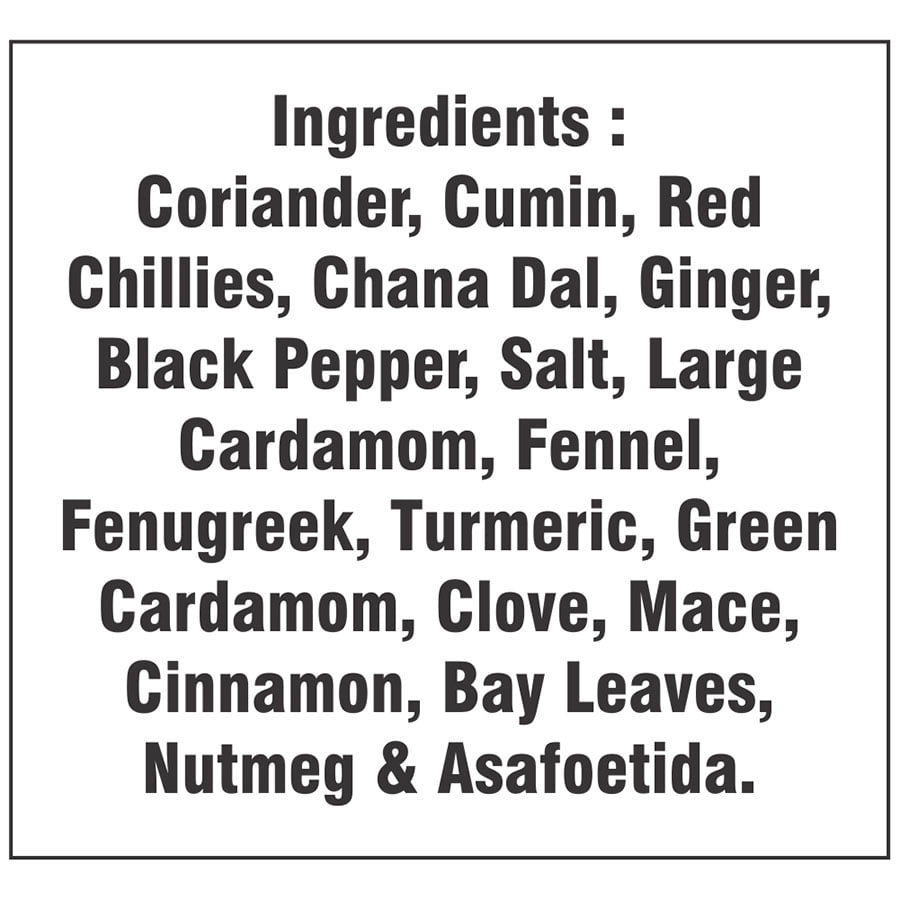 All purpose masala ingredients
