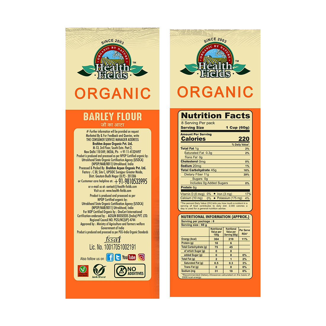 organic barley flour