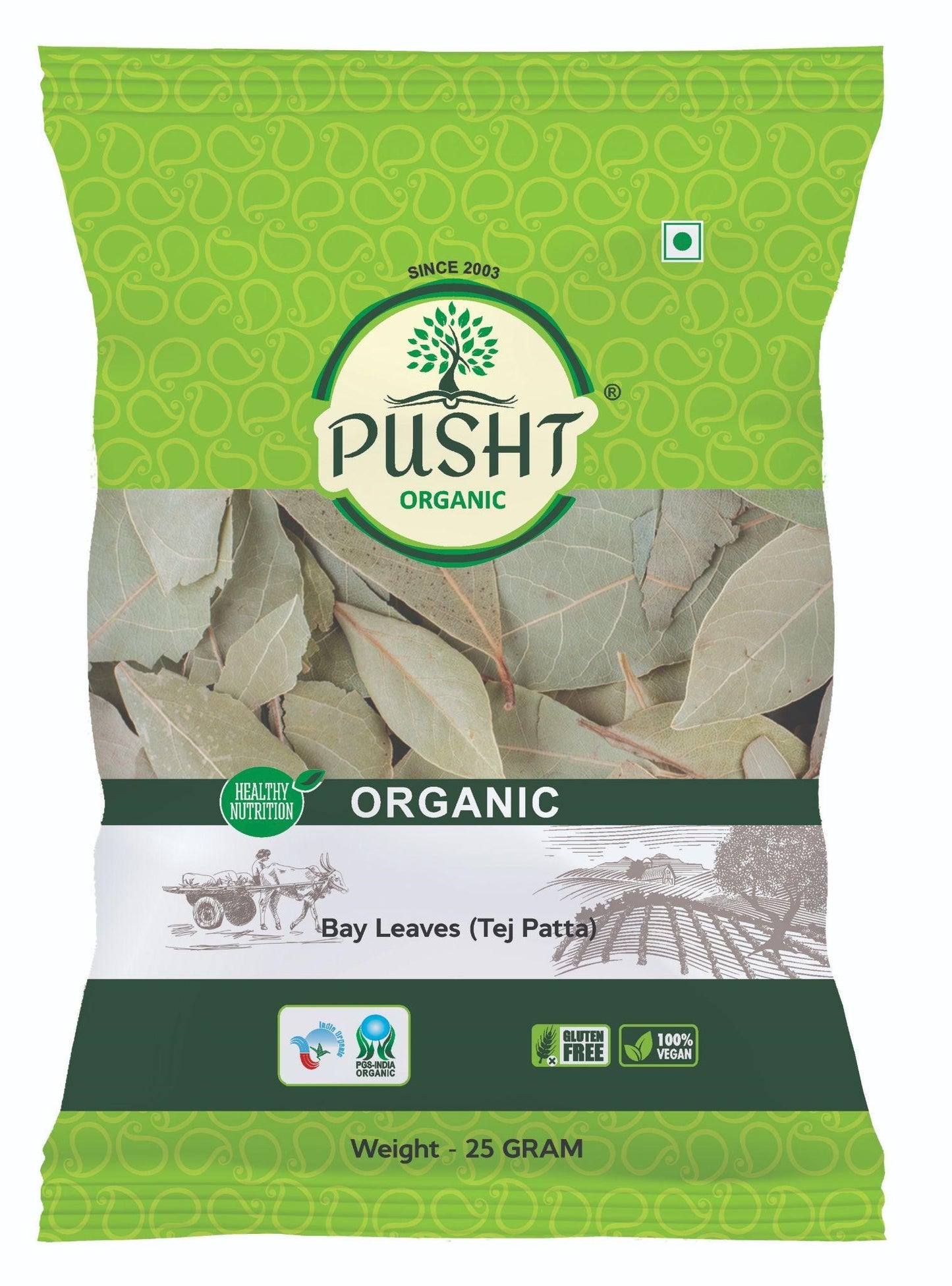 Pusht Organic Bay Leaves(Tej Patta)