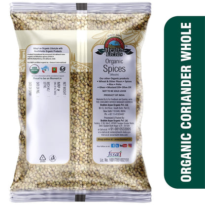 Health Fields Organic Sabut Dhania | Coriander Seeds Whole