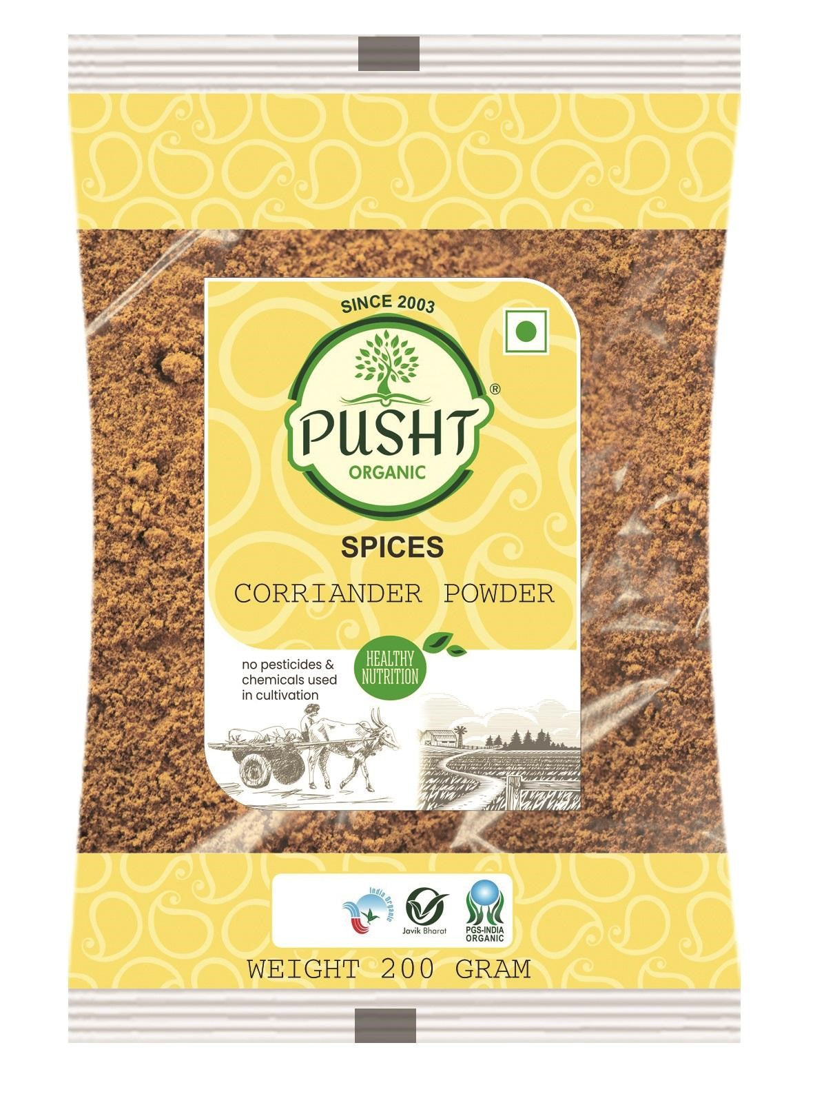 Pusht Organic Coriander Powder