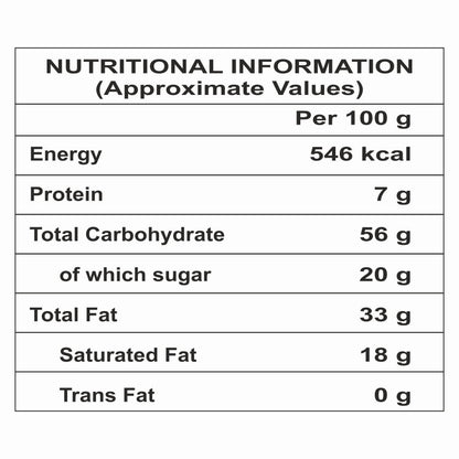 Organic Flax Amaranth Cookies Nutritional Values