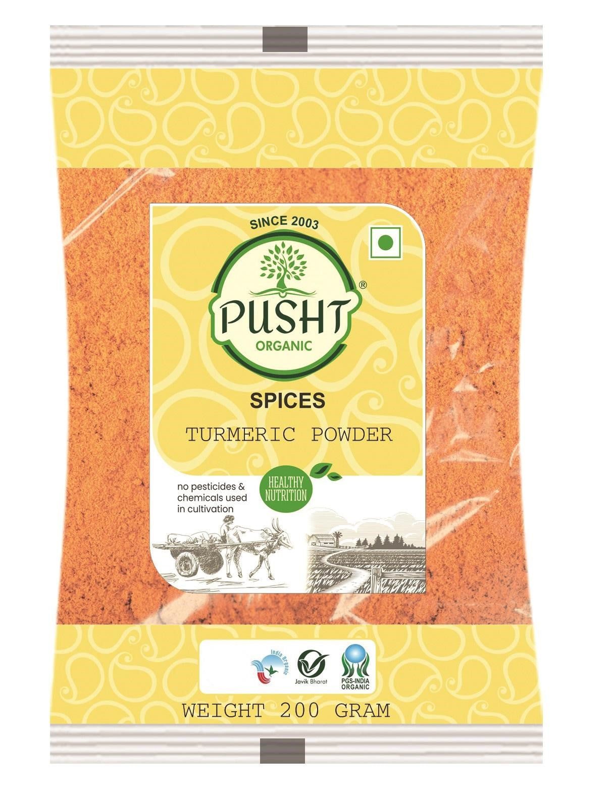 Pusht Organic Turmeric Powder