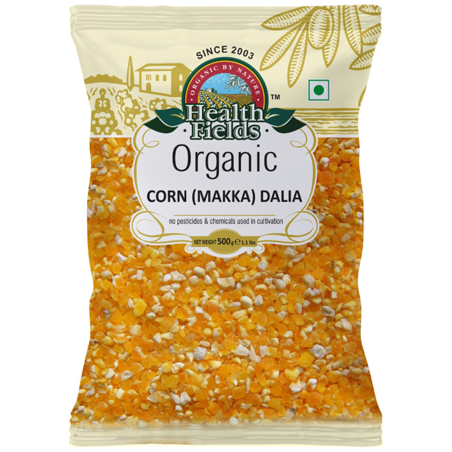 HealthFields Organic Corn (Makka) Dalia – 500G