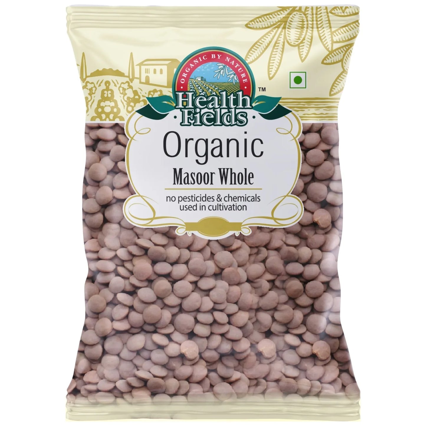 HealthFields Organic Masoor Whole Dal