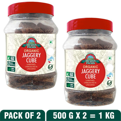 Health Fields Organic Jaggery Cube - 500Gm