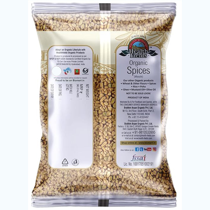 Health Fields Organic Methi Dana / Fenugreek Seed